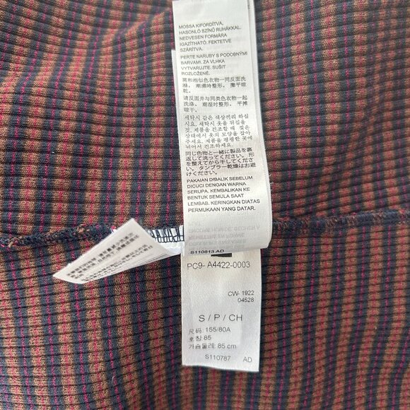 Levi’s Preppy Striped Ribbed Long Sleeve Top – Women's Small - Picture 11 of 12